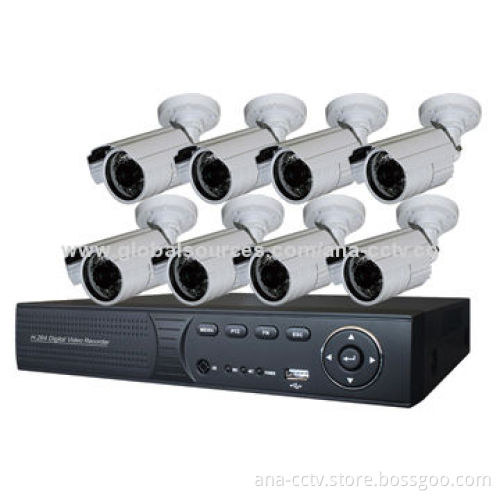 8CH HD CVI Kit, 720P Real-time HD CVR with P2P/8pcs 720P IR Waterproof Cameras/8-roll Cable/Nice Box